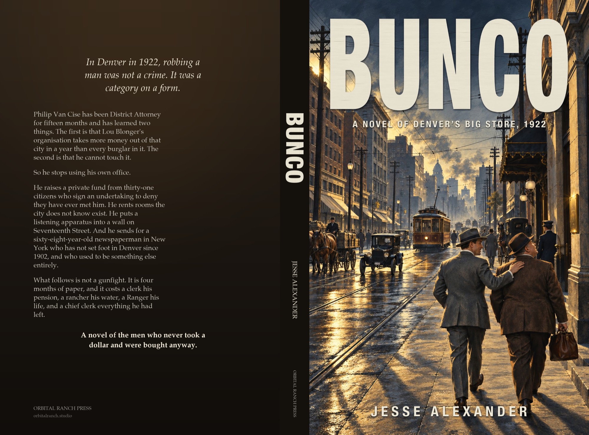 Full jacket · front, spine, back